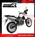 Auspuff Schalldämpfer DOMINATOR rund passend für Derbi Terra Adventure 125 2008  2015 3