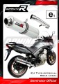 Auspuff Schalldämpfer DOMINATOR homologiert rund passend für CBF 600 2008  2013 3