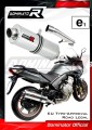 Auspuff Schalldämpfer DOMINATOR homologiert OVAL passend für CBF 600 2008  2013 3