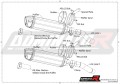 wydech tłumik DOMINATOR Homologowany HP1 pasujący do motocykla Z1000 2014 - 2016 2
