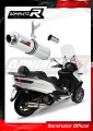 Auspuff Schalldämpfer DOMINATOR rund passend für Piaggio MP3 500 2008  2022