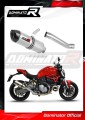 Monster 821 EXHAUST Ducati Muffler Auspuff Sportauspuff Silencer Echappement Silencieux Scarico Scarichi Escape Wydech Tłumik Carbon End Cap HP1 2018 - 2021 Dominator
