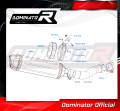 wydech tłumik DOMINATOR HP1 pasujący do motocykla Yamaha FZ1 FAZER 1000 2006 - 2015 5