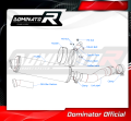 FZ1 FAZER 1000 Homologated ECE Type approval - Street legal EXHAUST Yamaha Muffler Auspuff Sportauspuff Silencer Echappement Silencieux Scarico Scarichi Escape Wydech Tłumik OVAL 2006 - 2015 DOMINATOR 5