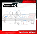 wydech tłumik DOMINATOR GP CZARNY pasujący do motocykla Yamaha FZ8 FAZER 2010 - 2016