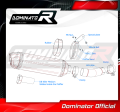 FZ 8 N / FZ8 S FAZER EXHAUST Homologated ECE Type approval - Street legal Yamaha Muffler Auspuff Sportauspuff Silencer Echappement Silencieux Scarico Scarichi Escape Wydech Tłumik Carbon End Cap HP1 2010 - 2016 DOMINATOR 5
