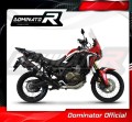 Auspuff Schalldämpfer DOMINATOR P7 schwarz passend für Honda CRF 1000L Africa Twin 2016  2019 2