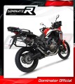 komplette Auspuffanlage mit Schalldämpfer DOMINATOR Full System P7 schwarz passend für Honda CRF 1000L Africa Twin 2016  2019