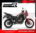 komplette Auspuffanlage mit Schalldämpfer DOMINATOR Full System P7 schwarz passend für Honda CRF 1000L Africa Twin 2016  2019 2