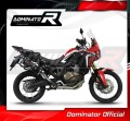 komplette Auspuffanlage mit Schalldämpfer DOMINATOR Full System HP7 schwarz passend für Honda CRF 1000L Africa Twin 2016  2019 2