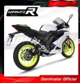 kompletny układ wydechowy z tłumikiem DOMINATOR Full System GP CZARNY pasujący do motocykla Yamaha YZF R125 2019 - 2020