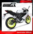 komplette Auspuffanlage mit Schalldämpfer DOMINATOR Full System HP3 schwarz passend für Yamaha YZF R125 2019  2020