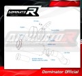 wydech tłumik DOMINATOR Homologowany GP pasujący do motocykla Kawasaki Z 900 2020 - 2024 6