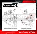 wydech tłumik DOMINATOR GPS pasujący do motocykla Kawasaki Z800 2013 - 2016 5