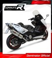 kompletny układ wydechowy z tłumikiem DOMINATOR Full System Owalny pasujący do motocykla Yamaha XP 530 T-MAX 2012 - 2016 3