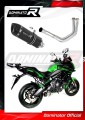 komplette Auspuffanlage mit Schalldämpfer DOMINATOR Full System HP1 schwarz passend für Kawasaki VERSYS 650 2015  2020