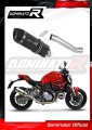 Auspuff Schalldämpfer DOMINATOR HP1 schwarz passend für Ducati MONSTER 821 2018  2021
