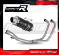 komplette Auspuffanlage mit Schalldämpfer DOMINATOR Full System GP1 schwarz passend für Suzuki GS 500E 1989  2009 2