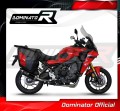 Yamaha Tracer 9 / GT 2021 - 2022 EXHAUST Collector Manifold Full System Muffler Auspuff Sportauspuff Silencer Echappement Silencieux Scarico Scarichi Escape Wydech Tłumik HP6 BLACK Dominator Exhaust System 4