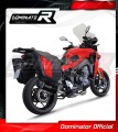 complete exhaust system with muffler DOMINATOR Full System HP6 BLACK EX fits to Yamaha Tracer 9 / GT 2021  2023 3