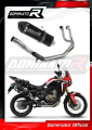 komplette Auspuffanlage mit Schalldämpfer DOMINATOR Full System HP7 schwarz passend für Honda CRF 1000L Africa Twin 2016  2019 3