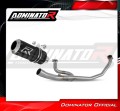 komplette Auspuffanlage mit Schalldämpfer DOMINATOR Full System GP schwarz passend für Honda VTR 250 2009  2015 2