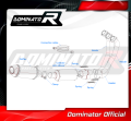 Yamaha XSR 900 2022 - 2023 Full Exhaust System EX Muffler Auspuff Sportauspuff Silencer Echappement Silencieux Scarico Scarichi Escape Collector Manifold Wydech Tłumik HP3 BLACK Low Level  EX DOMINATOR 1