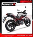 komplette Auspuffanlage mit Schalldämpfer DOMINATOR Full System HP3 schwarz passend für Benelli BN 125 2018  2023 3