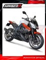 komplette Auspuffanlage mit Schalldämpfer DOMINATOR Full System HP1 schwarz passend für Kawasaki Z1000 2017  2020 5