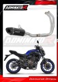komplette Auspuffanlage mit Schalldämpfer DOMINATOR Full System HP8 schwarz passend für Yamaha XSR 700 2015  2020