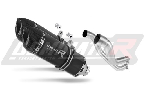 Auspuff Schalldämpfer DOMINATOR HP1 schwarz passend für Aprilia Pegaso 650 Strada 2005  2006 2