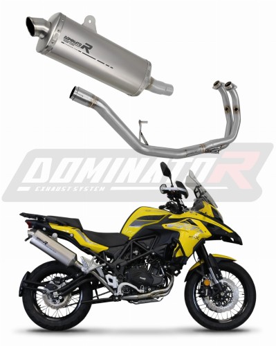 kompletny układ wydechowy z tłumikiem DOMINATOR Full System Tytanowy P7 pasujący do motocykla Benelli TRK 502 X 2018 - 2021 5