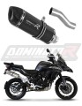 Auspuff Schalldämpfer DOMINATOR HP1 schwarz passend für Benelli TRK 502X 2018  2021 3