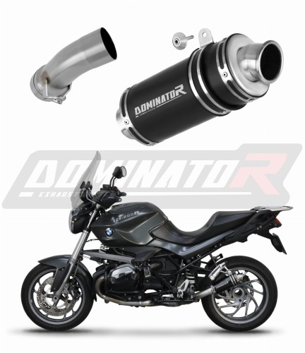 Auspuff Schalldämpfer DOMINATOR GP1 schwarz passend für BMW R1200R 2010  2014 6