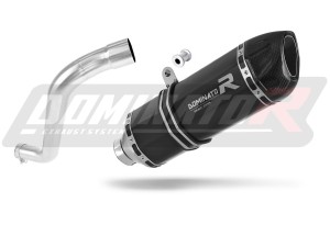 BMW F650 FUNDURO Schalldämpfer Auspuff HP1 BLACK + dB killer medium