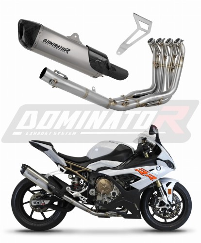 BMW S1000RR 2019 - 2022 EXHAUST Collector Manifold Full System Muffler Auspuff Sportauspuff Silencer Echappement Silencieux Scarico Scarichi Escape Wydech Tłumik HP6  Titanium Dominator Exhaust System x