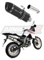 Auspuff Schalldämpfer DOMINATOR HP1 schwarz passend für Derbi Terra Adventure 125 2008  2015 3