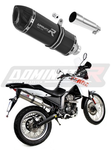Auspuff Schalldämpfer DOMINATOR HP1 schwarz passend für Derbi Terra Adventure 125 2008  2015 3