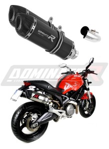 Ducati MONSTER 696 2008 - 2014 Schalldämpfer Auspuff HP1 BLACK + dB killer medium