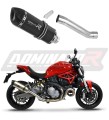 Auspuff Schalldämpfer DOMINATOR HP1 schwarz passend für Ducati MONSTER 821 2018  2021 3