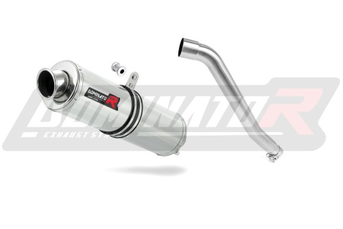 Auspuff Schalldämpfer DOMINATOR rund passend für Honda XL 600 V TRANSALP 1987  2000 3