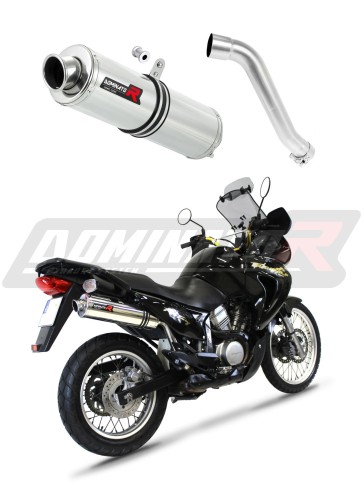 Auspuff Schalldämpfer DOMINATOR rund passend für Honda XL 650 V TRANSALP 2001  2007 6