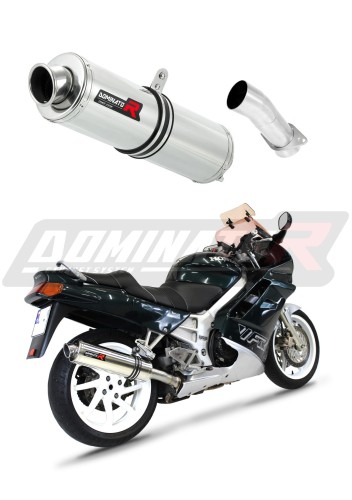 Auspuff Schalldämpfer DOMINATOR rund passend für Honda VFR 750 1990  1992 6