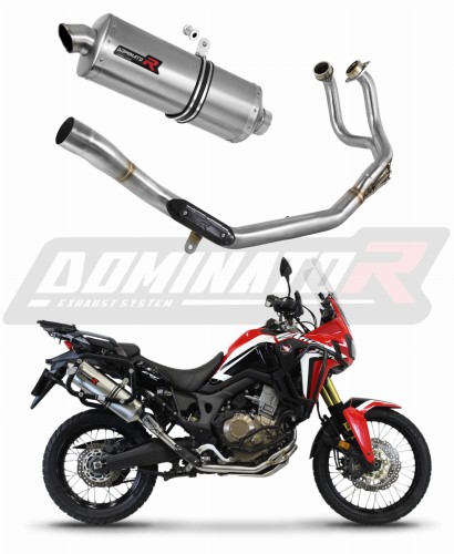 komplette Auspuffanlage mit Schalldämpfer DOMINATOR Full System P7 passend für Honda CRF 1000L Africa Twin 2016  2019 6