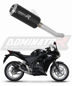 Honda CBR 250 R 2011 - 2013 Schalldämpfer Auspuff GP BLACK + dB killer medium