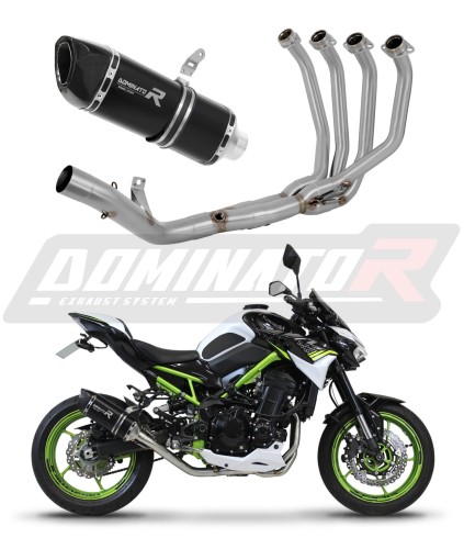 komplette Auspuffanlage mit Schalldämpfer DOMINATOR Full System HP6 schwarz passend für Kawasaki Z 900 2020  2024 6