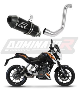 KTM 125 Duke 2012 - 2016 Schalldämpfer Auspuff HP3 BLACK + dB killer medium