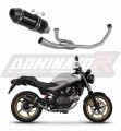 komplette Auspuffanlage mit Schalldämpfer DOMINATOR Full System HP3 schwarz passend für Honda VTR 250 2009  2015 6