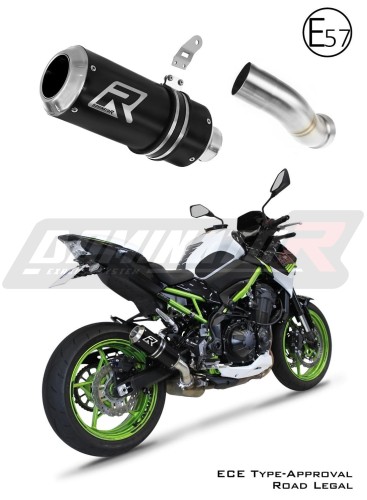 KAWASAKI Z900 2020 2022 motorcycle Exhaust Homologated ECE Type approval - Street legal  Muffler Auspuff Sportauspuff Silencer Echappement Silencieux Scarico Scarichi Escape Wydech Tłumik GP BLACK DOMINATOR Exhaust system x