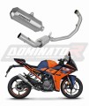 KTM RC 390 2022 - 2023 Exhaust Muffler Manifold Collector Auspuff Sportauspuff Silencer Echappement Silencieux Scarico Marmitta Scarichi Escape Wydech Tłumik Kolektor OV G2 DOMINATOR Full Exhaust System EX x
